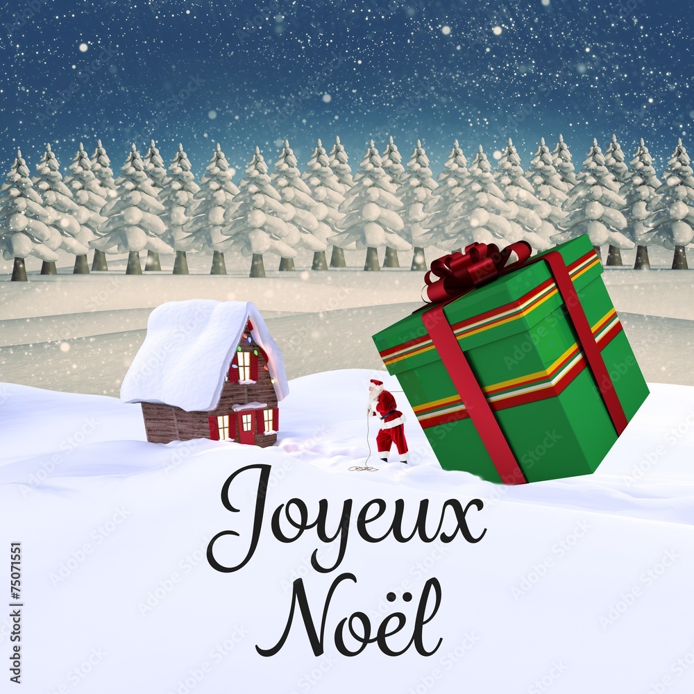 Poster composite image of joyeux noel