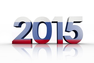 Composite image of russia national flag