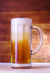 Mug of beer foam