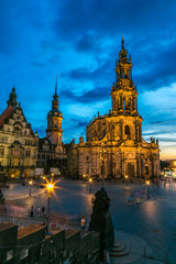 Sunset view of Dresden.