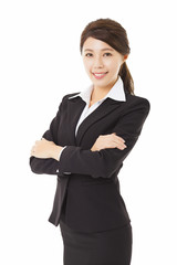 young beautiful asian business woman