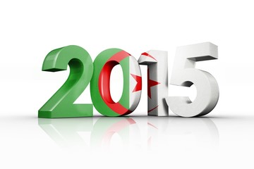 Composite image of algeria national flag