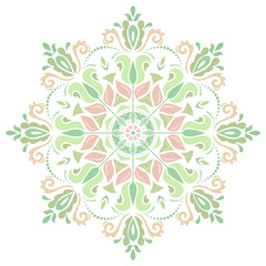Damask Vector Pattern. Orient Background