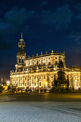 Fototapeta premium Night view of Dresden