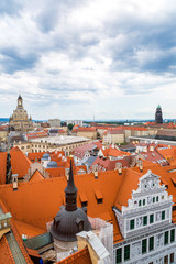 Obraz premium Dresden and Frauenkirche church