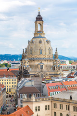 Obraz premium Dresden and Frauenkirche church