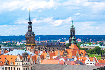 Obraz premium Panoramic view of Dresden