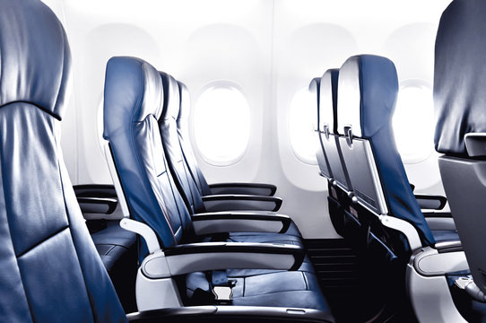 Empty airplane seats