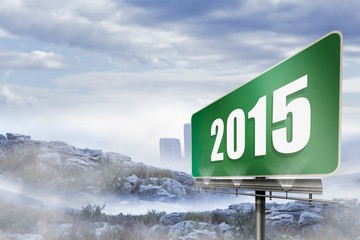 Composite image of 2015 in bold grey