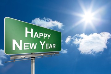 Composite image of happy new year