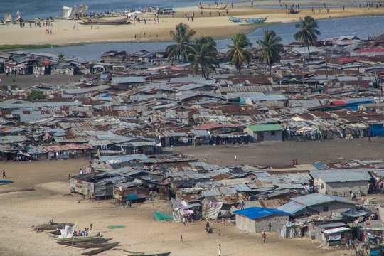 Liberia, Armenviertel von Monrovia