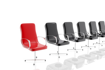 Office chairs.  job interview concept - 75080782