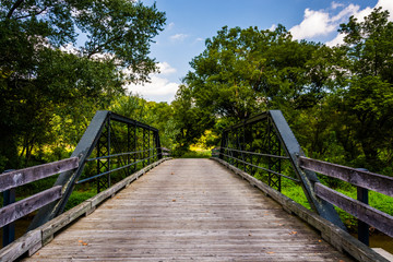 Old bridge over Codorus Creek in York County, Pennsylvania.