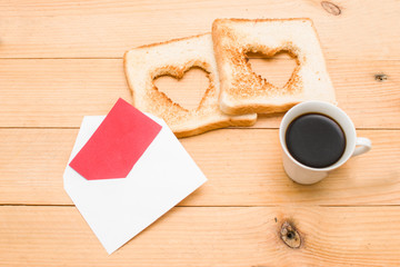 Romantic breakfast