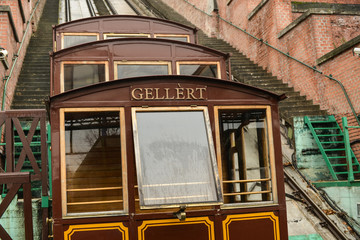 Plakat Funicular to Buda Castle in Budapest