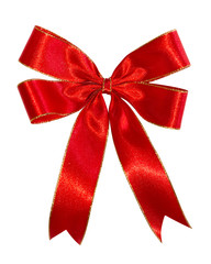 Red ribbon bow