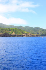 Obraz premium Beautiful sea of Chichijima Island, Ogasawara, JAPAN