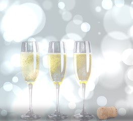 Composite image of close up of a cork