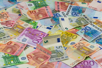 Obraz na płótnie Canvas verschiedene Euro Banknoten
