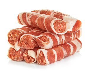 sausages wrapped in bacon, chevapchichi