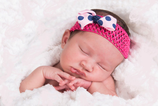 Newborn baby girl