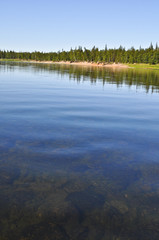 River landscape in the Urals.
