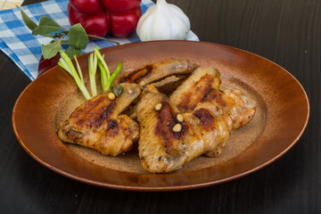 Roasted chicken wings