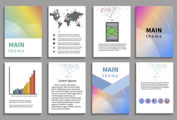 Set of Flyer, Brochure Design Templates
