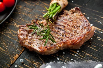 Photo sur Plexiglas Steakhouse steak fleisch american beef