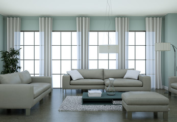 modern Appartment Interior Design - 75089365