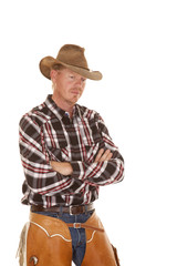 cowboy chaps hat cross arms close