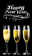 Composite image of elegant happy new year