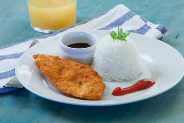 chicken on plate