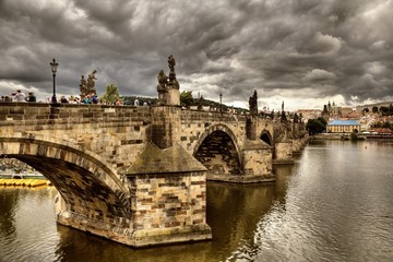 Fototapeta na wymiar Charles Bridge in Prague, Czech Republic