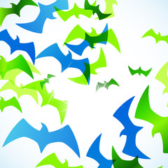 abstract background: bird