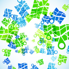 abstract background: pointer