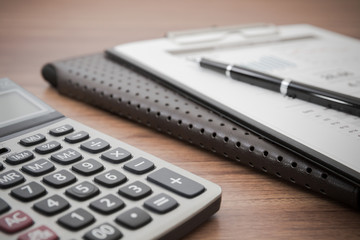 Showing business and financial report. Accounting