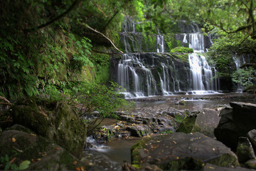 Waterfall   New Zeland  Landscape © Rochu_2008