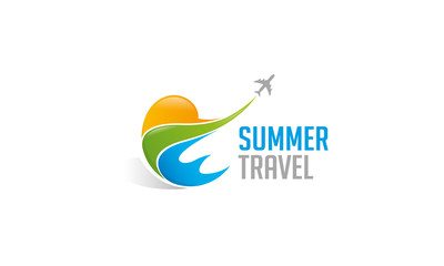Obraz premium Summer Travel Logo