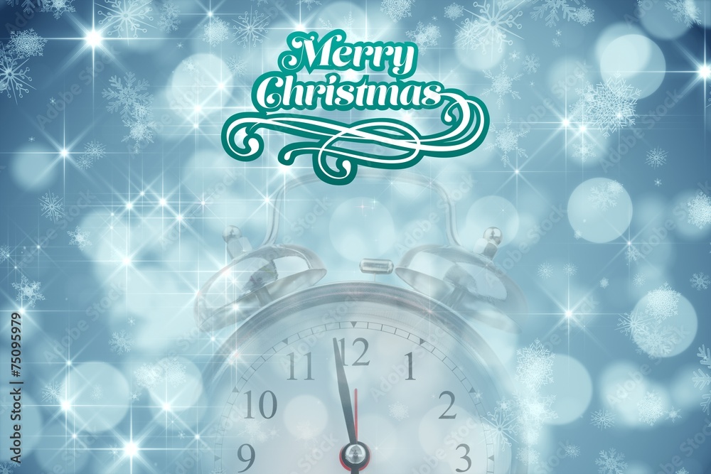Poster composite image of merry christmas message