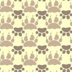 Fototapeta premium Cat and Dog Textile Pattern. Vector seamless.