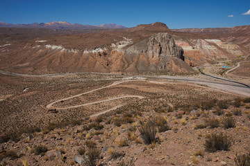 Canyon of the Rio Lluta in the Altiplano