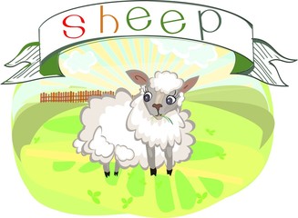 Sheep with title