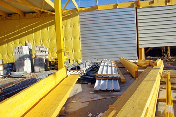 chantier isolation d'un batiment