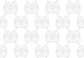 Obraz premium Elegant Seamless Pattern of Floral Vintage Classic Vines