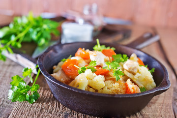 fried vegetables