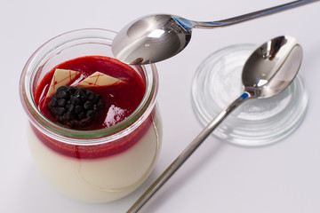 sweet panna cotta
