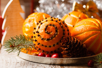 Fototapeta premium Christmas oranges
