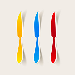 realistic design element: knife