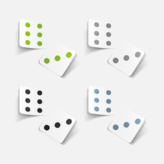 realistic design element: dice